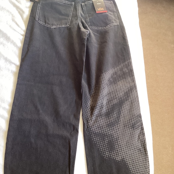 Vans “Off The Wall” Black Sirelle Graphic Baggy Pants - Picture 3 of 5